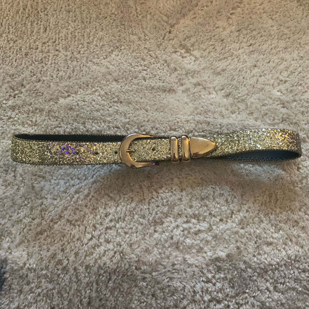 Ladies A. BROD gold sparkle belt!  Size M.